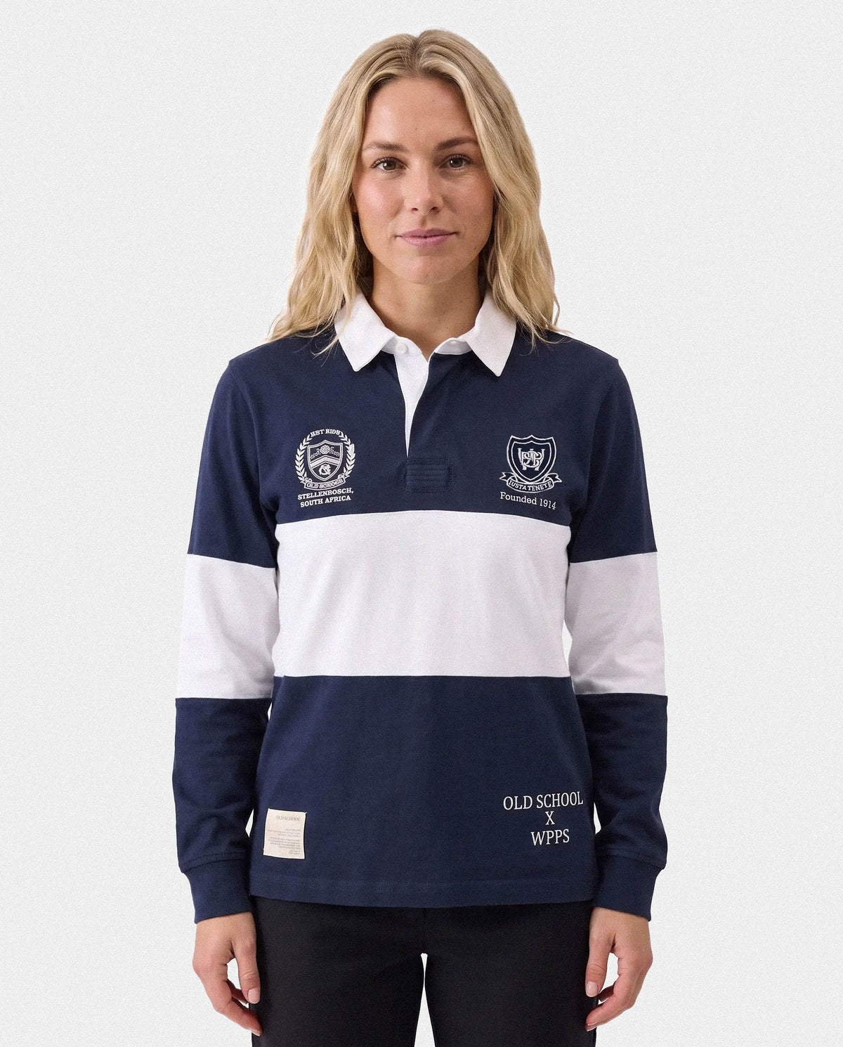 Schools Western Province Preparatory Long Sleeve Rugby Jersey Cut & Sew Navy