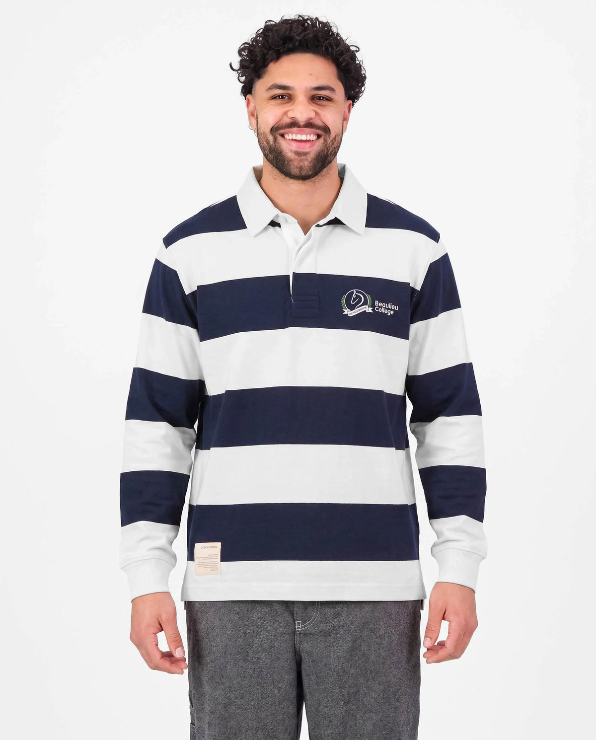 Schools Beaulieu College LS Rugby Jersey Navy