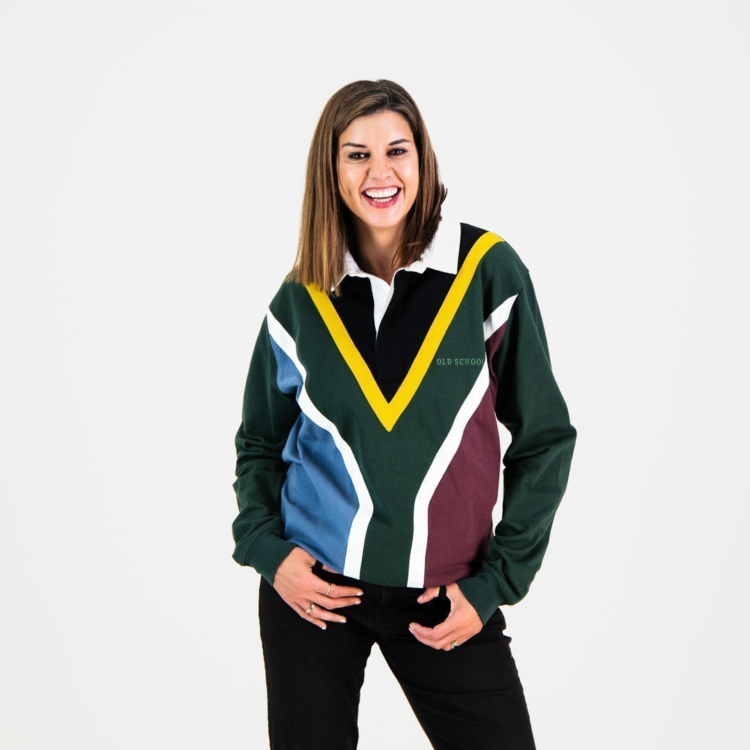 SA Supporters Flag LS Rugby Jersey-OS Green