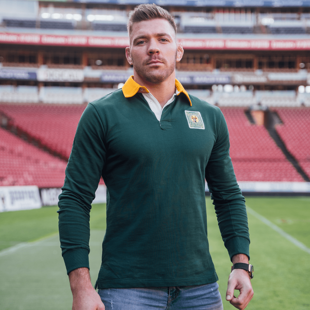 SA Supporters Classic LS Rugby Jersey - OS Green