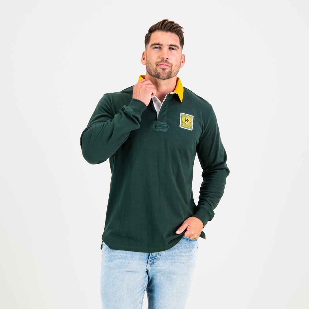SA Supporters Classic LS Rugby Jersey - OS Green