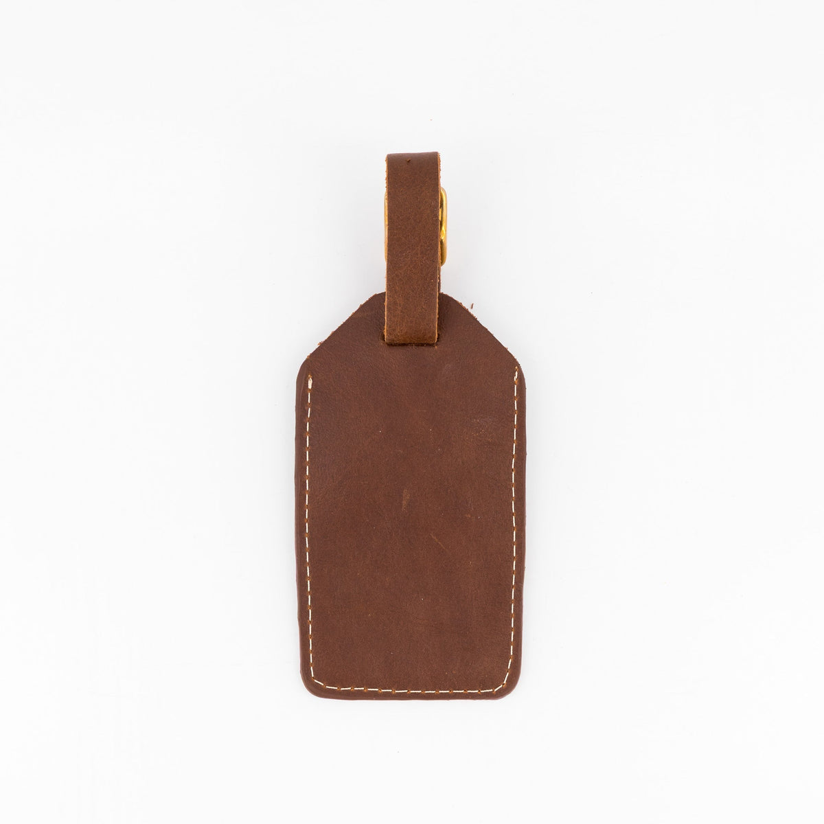 Springboks Leather Luggage Tag - Brown