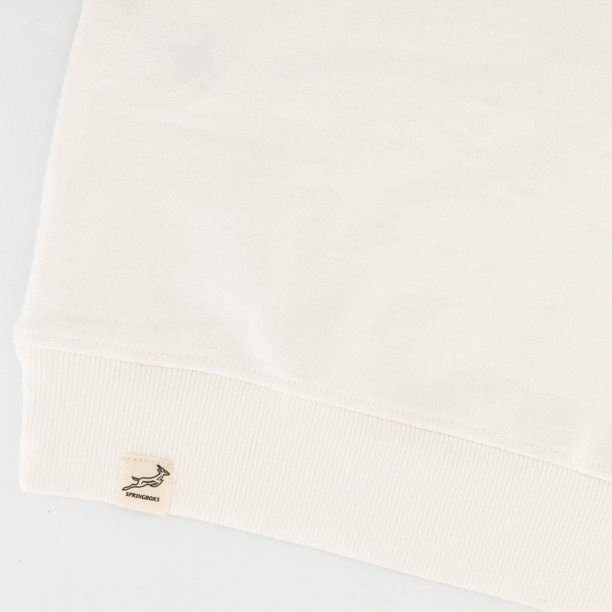 Springboks Classic Hoop Quarter Zip-Cloud Dancer
