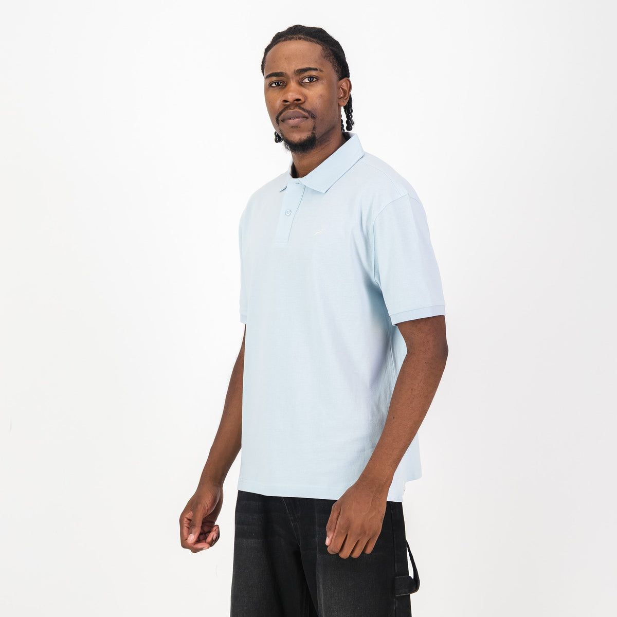 Springboks Contrast Embroidery Polo- Skyway