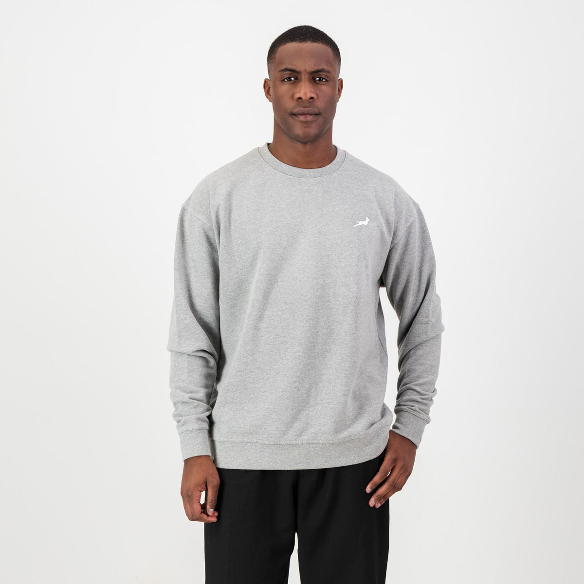 Springboks Crew Sweat Grey Melange