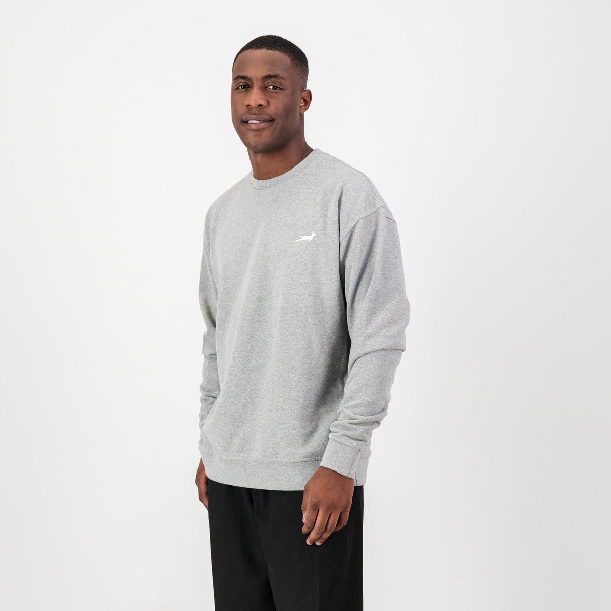 Springboks Crew Sweat Grey Melange