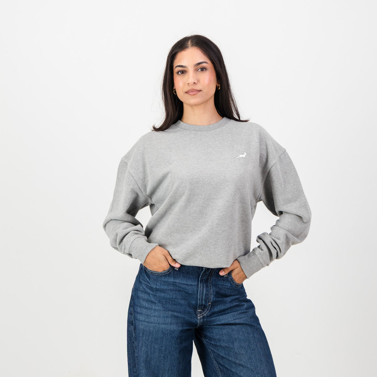 Springboks Crew Sweat Grey Melange