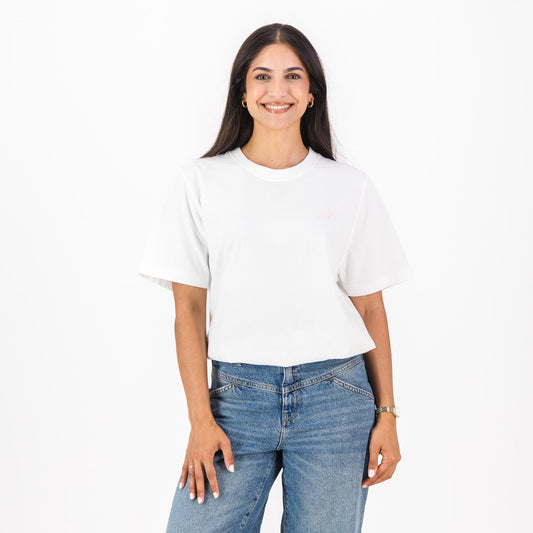 Springboks LC Badge Ladies Crew Tee - White