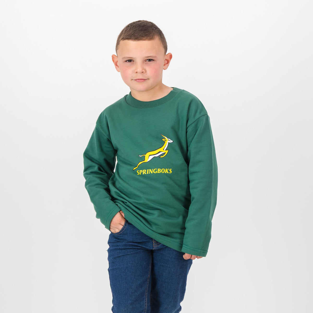 Springboks Kids Bokkies Fleece Sweat-OS Green