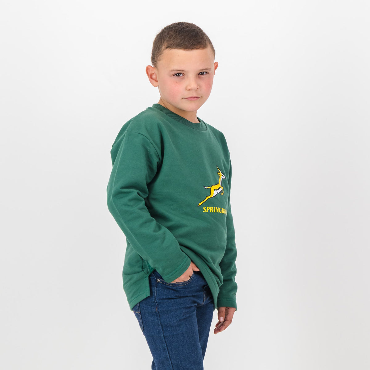 Springboks Kids Bokkies Fleece Sweat-OS Green