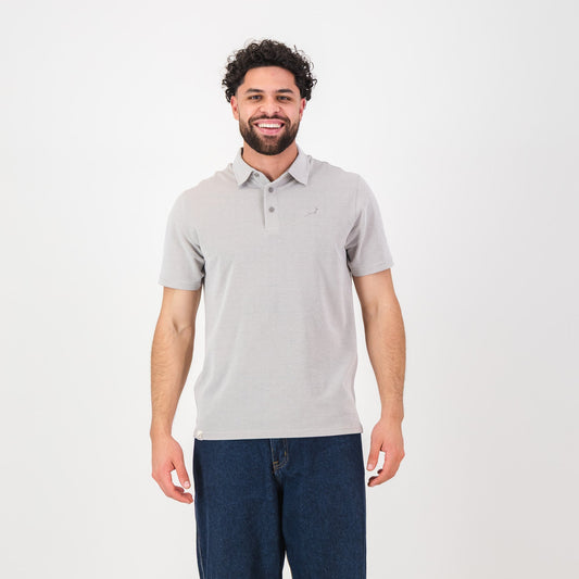 Springboks Pique Striper SS Polo- White