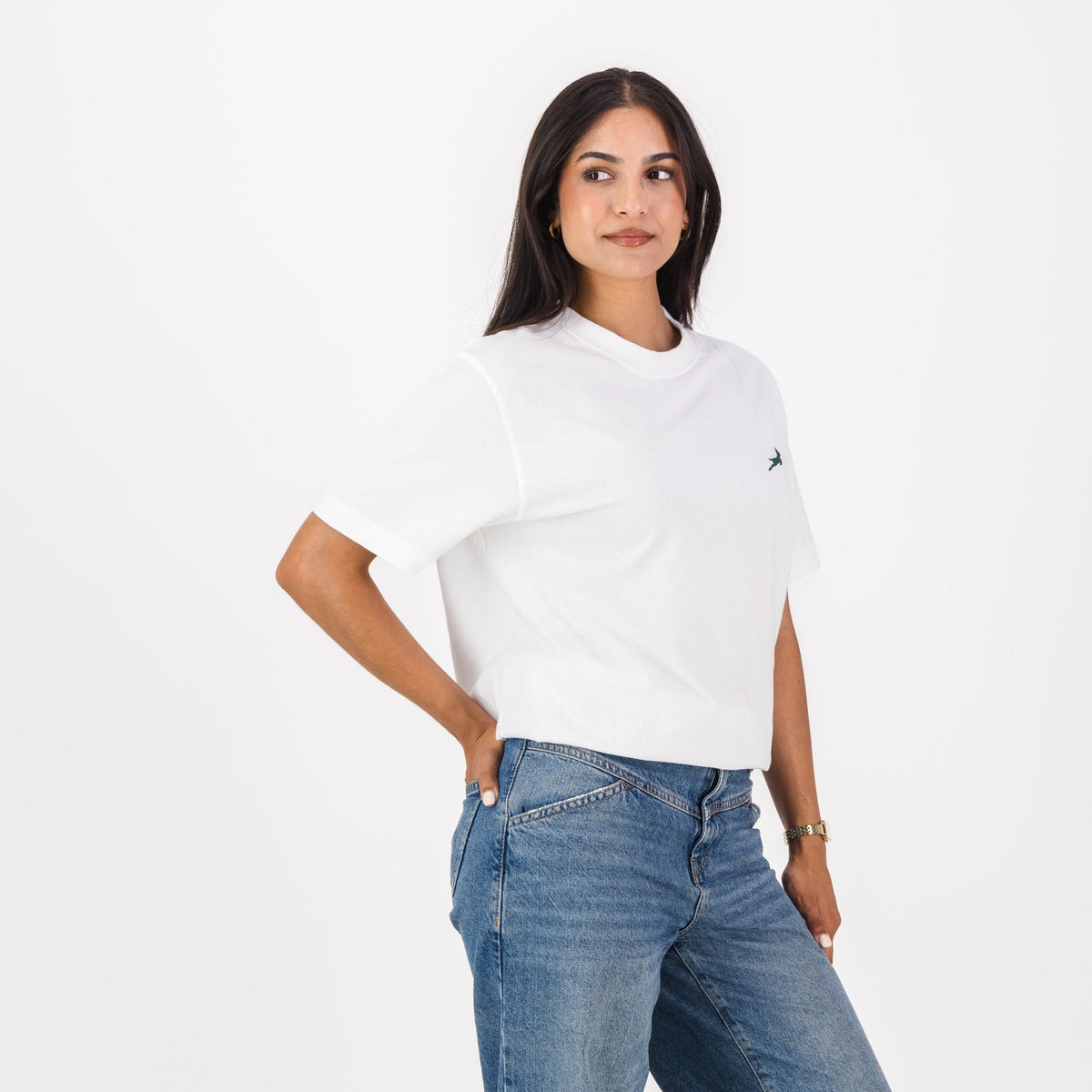 Springboks SML Bok HS Regular Crew Tee - White