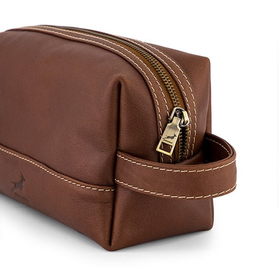 Springboks Toiletry Bag - Dark Brown