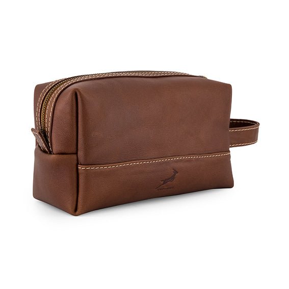 Springboks Toiletry Bag - Dark Brown