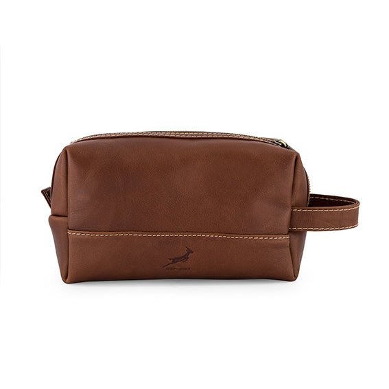 Springboks Toiletry Bag - Dark Brown