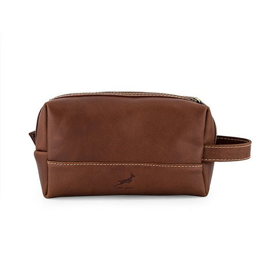 Springboks Toiletry Bag - Dark Brown