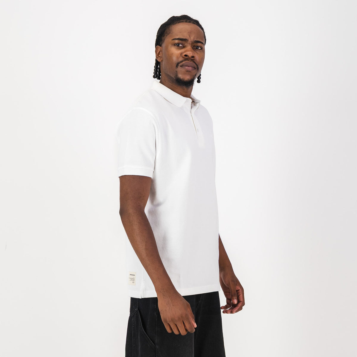 Springboks Tonal Embroidery SS Polo- White