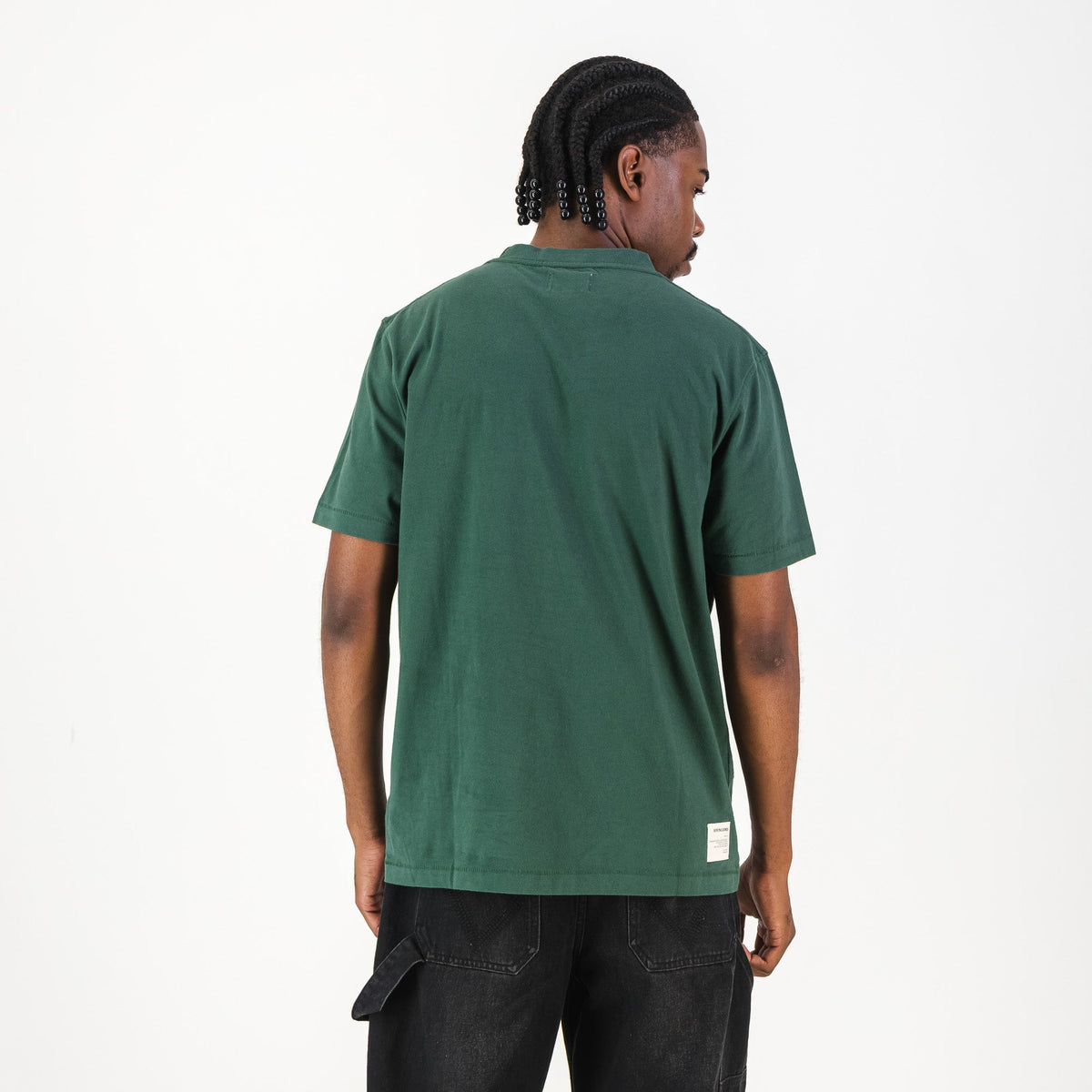 Springboks Tonal SML EMB Bok Crew Tee-OS Green