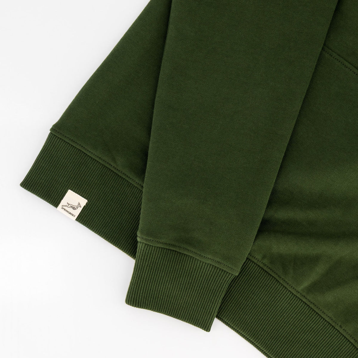 Springboks Word Quarter Zip Sweat-Military Olive