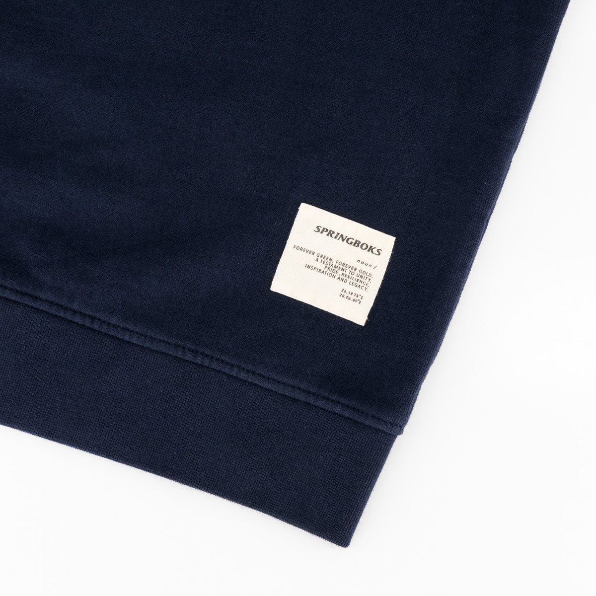 Springboks Word Quarter Zip Sweat-Navy