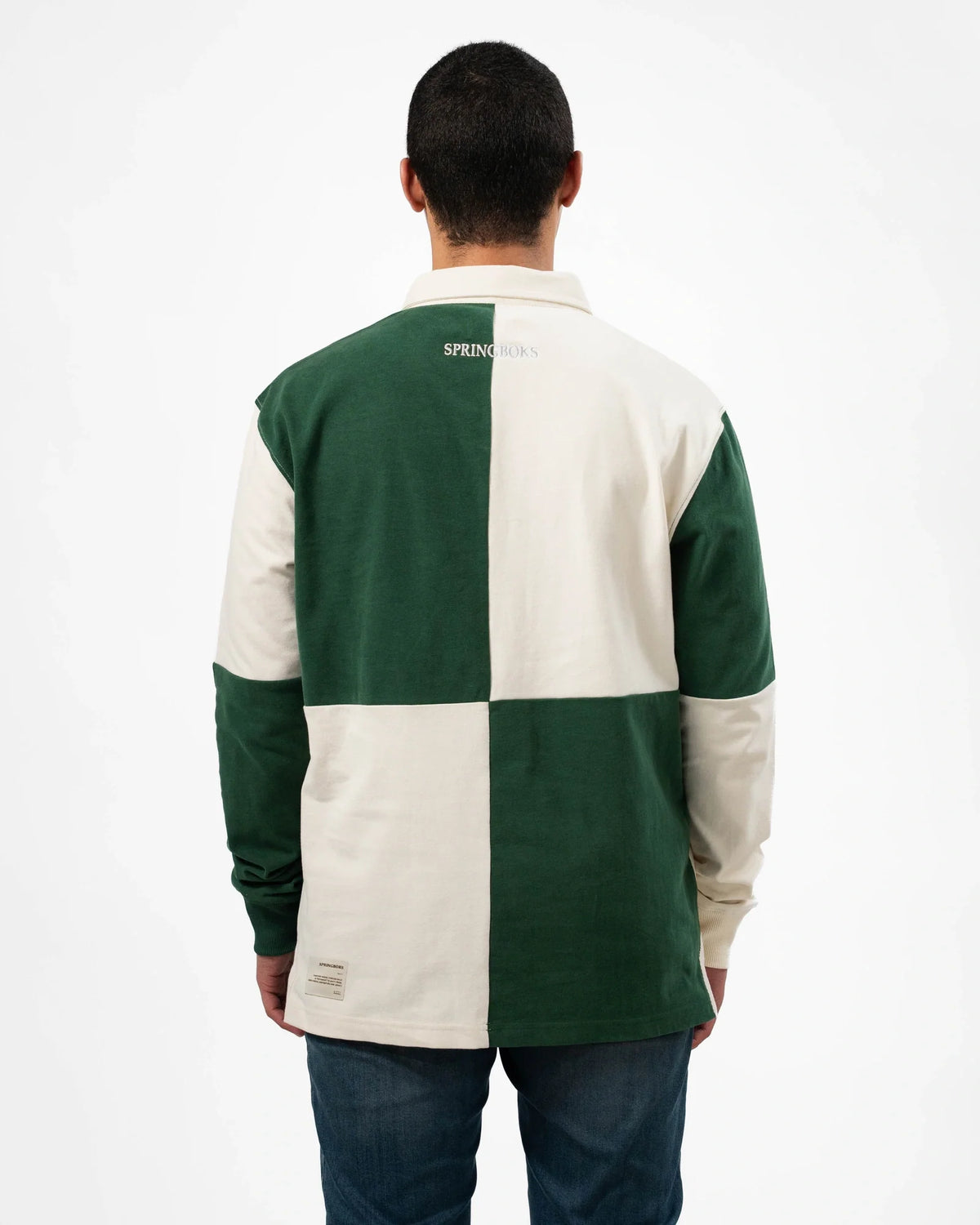 Springboks Colour Block LS Retro Rugby Jersey