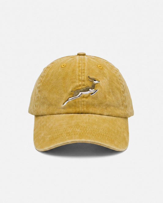 Springboks Natural Emb Dad Cap-Mustard