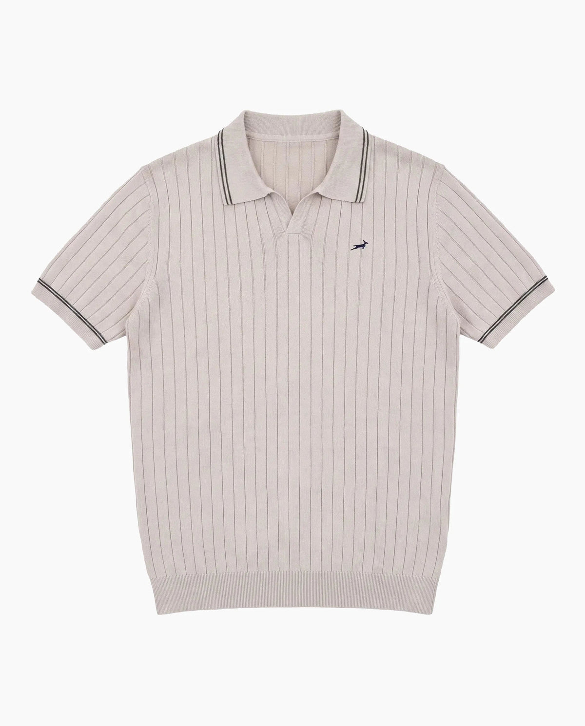 Springboks V Tipped Ribbed Knit SS Polo