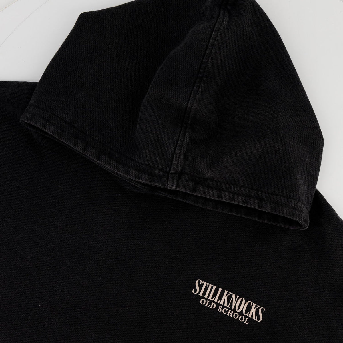 Stillknocks Acid Wash Hoodie Sweat- Black