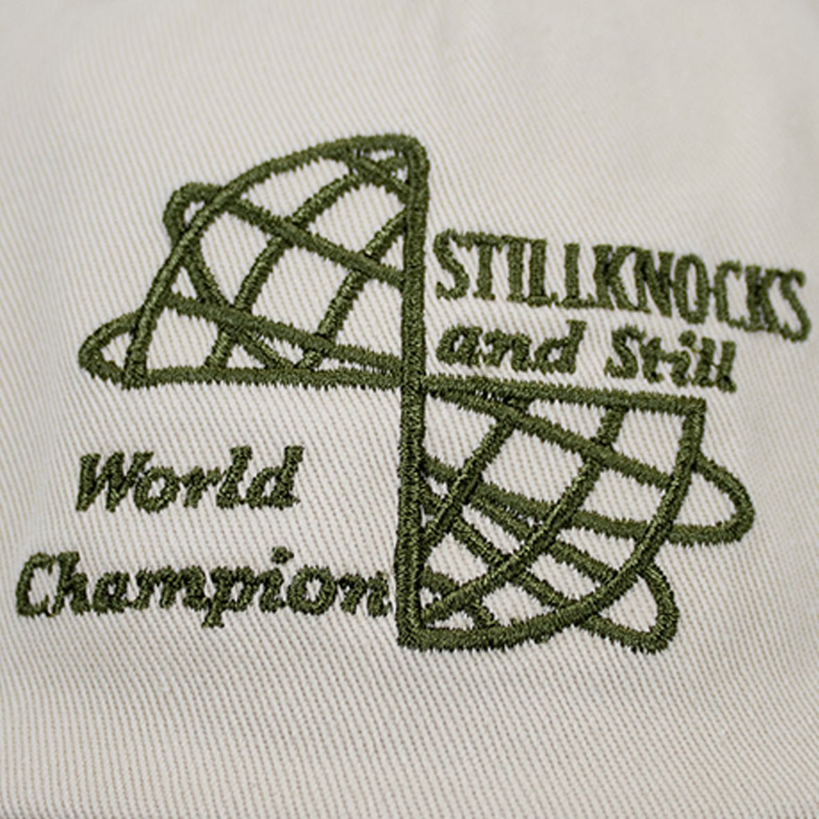Stillknocks World Champ Two Tone Dad Cap-Ivory