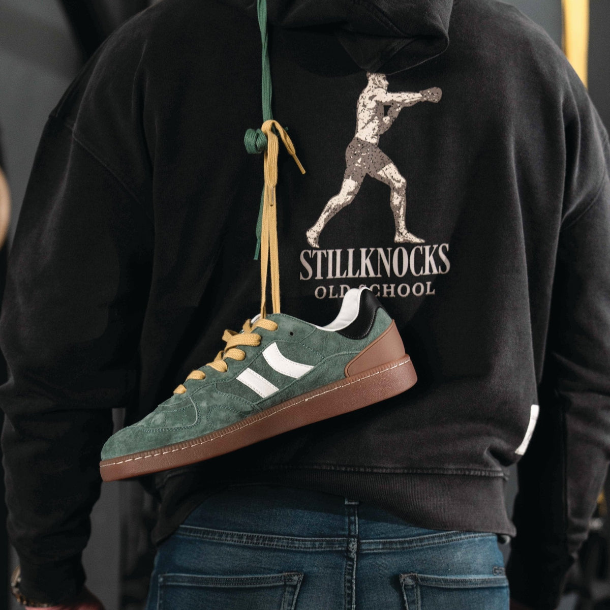 Stillknocks X Coolway X Old School Sneaker-Forest Green