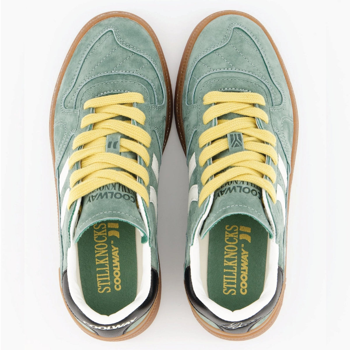 Stillknocks X Coolway X Old School Sneaker-Forest Green